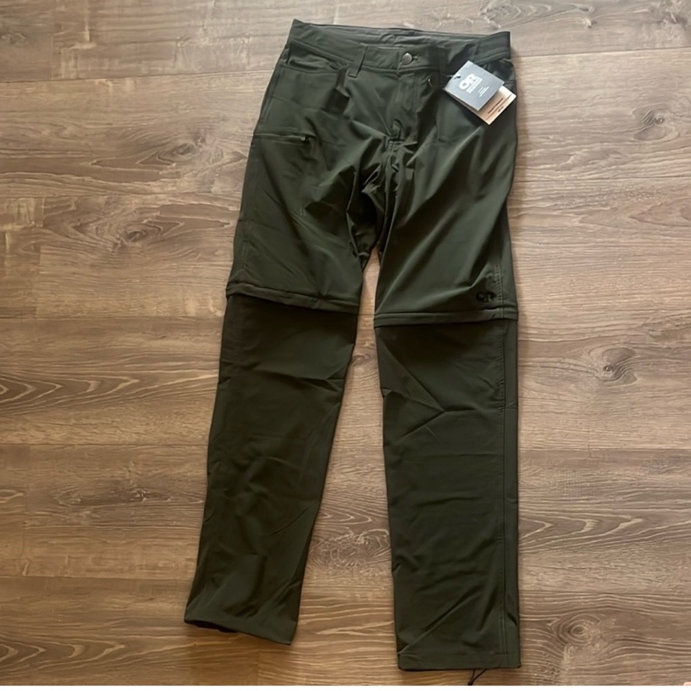 Damaged Outdoor Research Ferrosi convert Pants 30 waist 32” inseam Verde Geeen